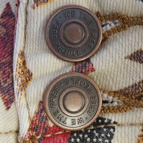 Free People We The Free 29 Aztec Skinny Jeans Women's Size 26 Southwest - Picture 3 of 14